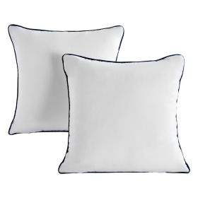 20 x 20 in Throw Pillow Inserts Pack of 2 White Down Alternative Pillows Square