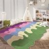 Area Rugs colorful abstract plush rug Soft velvet texture, high-quality polyester blend, perfect for living room, bedroom or study floor mats, carpet