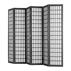 Room Divider, 6 Panel Japanese Room Divider, Folding Privacy Screen Indoor, Portable Partition Dividers and Decoration Screens, for Room Separation, H