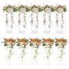 VEVOR 10PCS 23.6inch High Wedding Flower Stand, With Acrylic Laminate,Acrylic Vase Column Geometric Centerpiece Stands, Floral Display Rack for T-Stag
