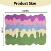 Area Rugs colorful abstract plush rug Soft velvet texture, high-quality polyester blend, perfect for living room, bedroom or study floor mats, carpet