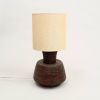 Handcrafted Artisanal Decorative Table Lamp with Wooden BaseFor Living Room-Bedroom-Home Decor-Tabletop-13X13X26.5"