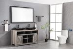 (ONLY FOR PICKUP) 60in. W x 36in. H Oversized Rectangular Black Framed LED Mirror Anti-Fog Dimmable Wall Mount Bathroom Vanity Mirror Wall Mirror Kit