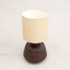 Handcrafted Artisanal Decorative Table Lamp with Wooden BaseFor Living Room-Bedroom-Home Decor-Tabletop-13X13X26.5"