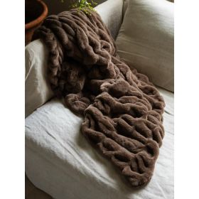 The Dreamer Blanket | For Stress & Anxiety | air conditioning quilt Sofa Blankets Small Blankets Lunch Blankets Cozy And Warm Blanket Lightweight Soft (Color: Coffee)