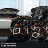 6 Piece Soft All-Season Washed Microfiber And Viscose Comforter Set , With Comforter, Sheet, Pillowcases & Shams, Print, Flowerd, Moisture-Wicking, Si