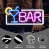 1pc LED Bar Neon Sign, USB & Batteries Powered Neon Light, Letters Decorative Night Lights For Bedroom Wedding Birthday Party Game Room Home Wall Deco