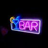 1pc LED Bar Neon Sign, USB & Batteries Powered Neon Light, Letters Decorative Night Lights For Bedroom Wedding Birthday Party Game Room Home Wall Deco