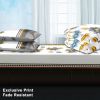 4 Piece Soft All-Season Washed Microfiber Cover Set , Queen/King/Calking Bedding Set With Zipper Closure, Sheet, Pillowcases,Print, Moisture-Wicking,