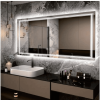 Triple Color Temperature/LED/RGB Smart Touch Control Bathroom Mirror with Tempered Glass, Adjustable Light, Fog & Shatterproof, Memory Function, Recta